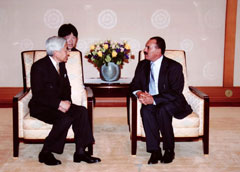 President Saleh, Emperor Akihito